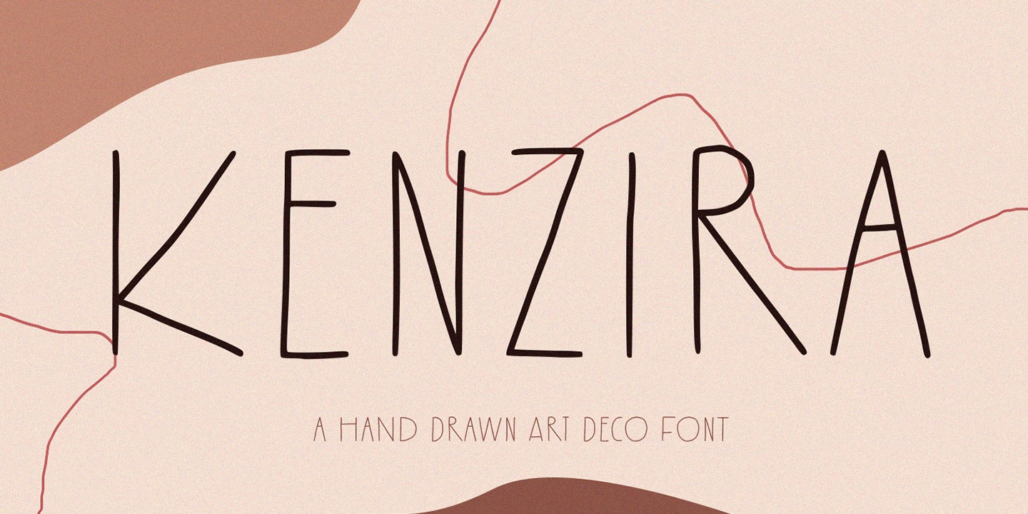 Kenzira Bold Oblique Font preview